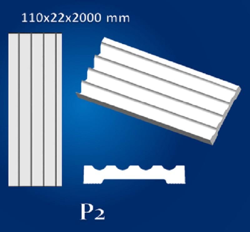 Стовбур пілястри Simja P2 полістирол 110x22x2000 мм - фото 2