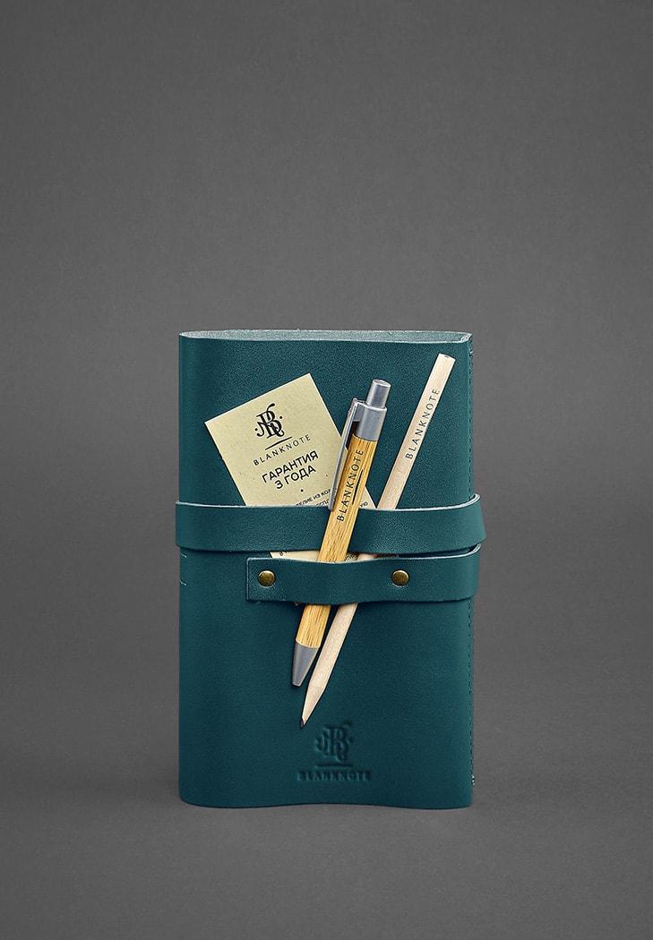 Блокнот шкіряний Софт-бук 1.0 Краст Зелений (A-026918) - фото 2