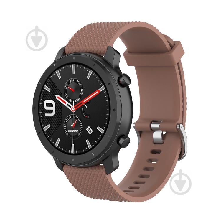 Ремешок силиконовый 20мм для Amazfit BIP | Bip Lite | Bip U / Pro/ Mini | GTS | GTS 2 (E) | GTR 42 BeWatch GT Коричневый (1011406)