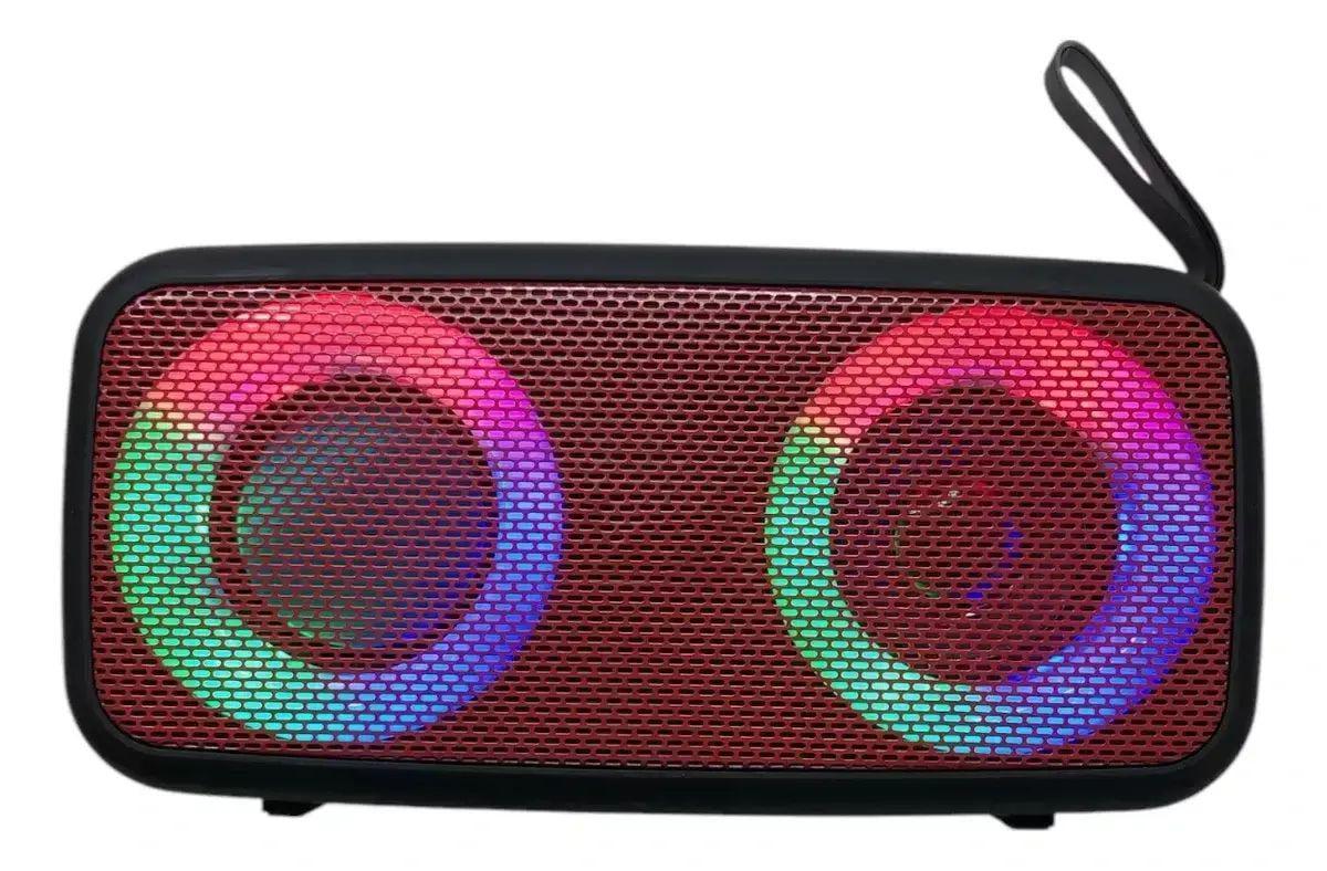 Колонка музична MB 051 BT пластикова з Bluetooth 5.0 та RGB-підсвічуванням 1800 мАг 5 В 0,5 А 7,7x18,5x8,5 ​​см до 10 м (opt-103661)