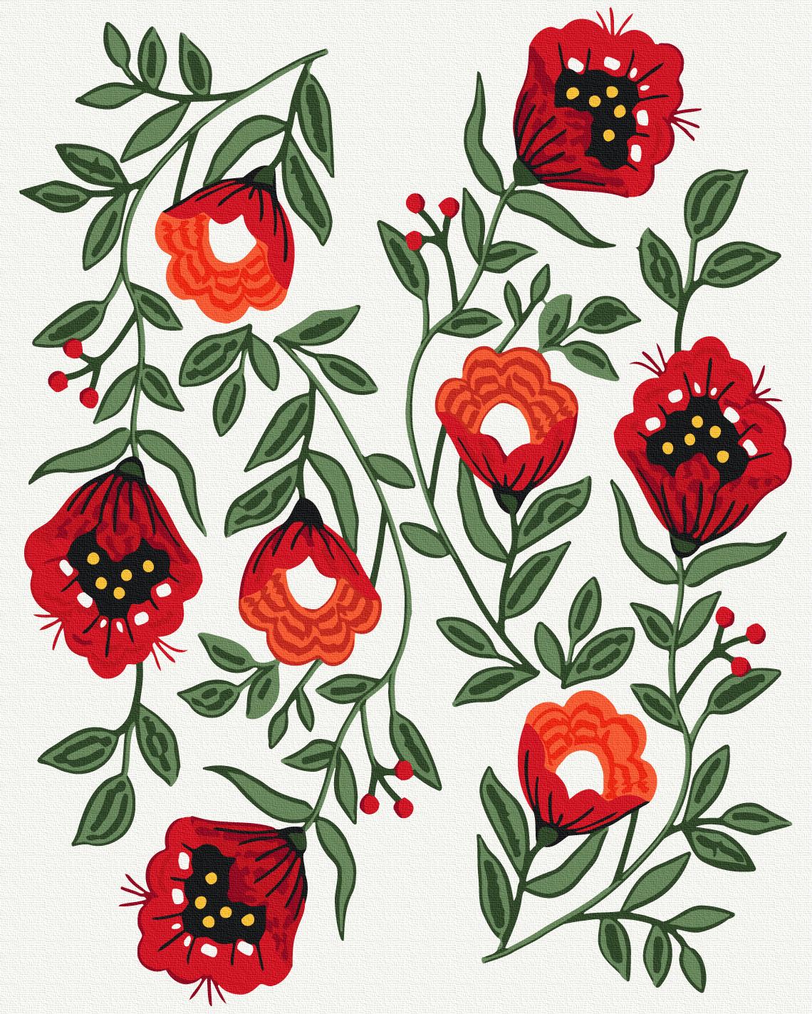 Картина по номерам Brushme Сад в расцвете 40x50 см (BS54364)