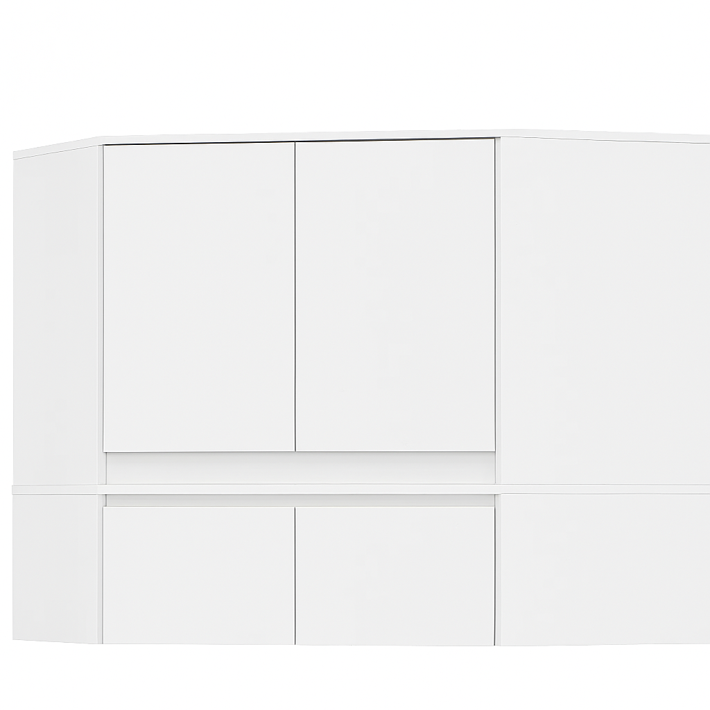 Надставка до шафи кутової Мебель-Сервіс Bruklin 4Д Білий (28548207) Надставка до шафи кутової Мебель-Сервіс Bruklin 4Д Білий (28548207)