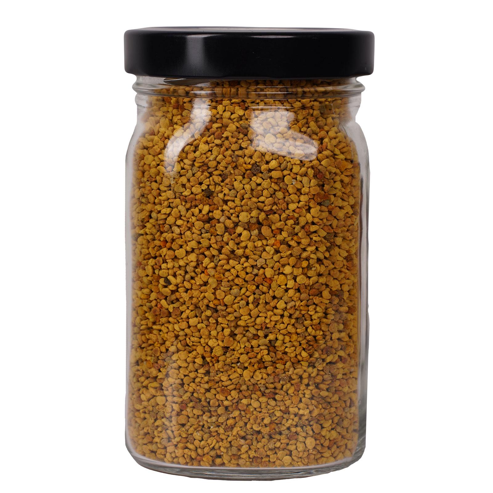 Пыльца пчелиная цветочная натуральная Золотой Нектар в стеклянной банке 300 г