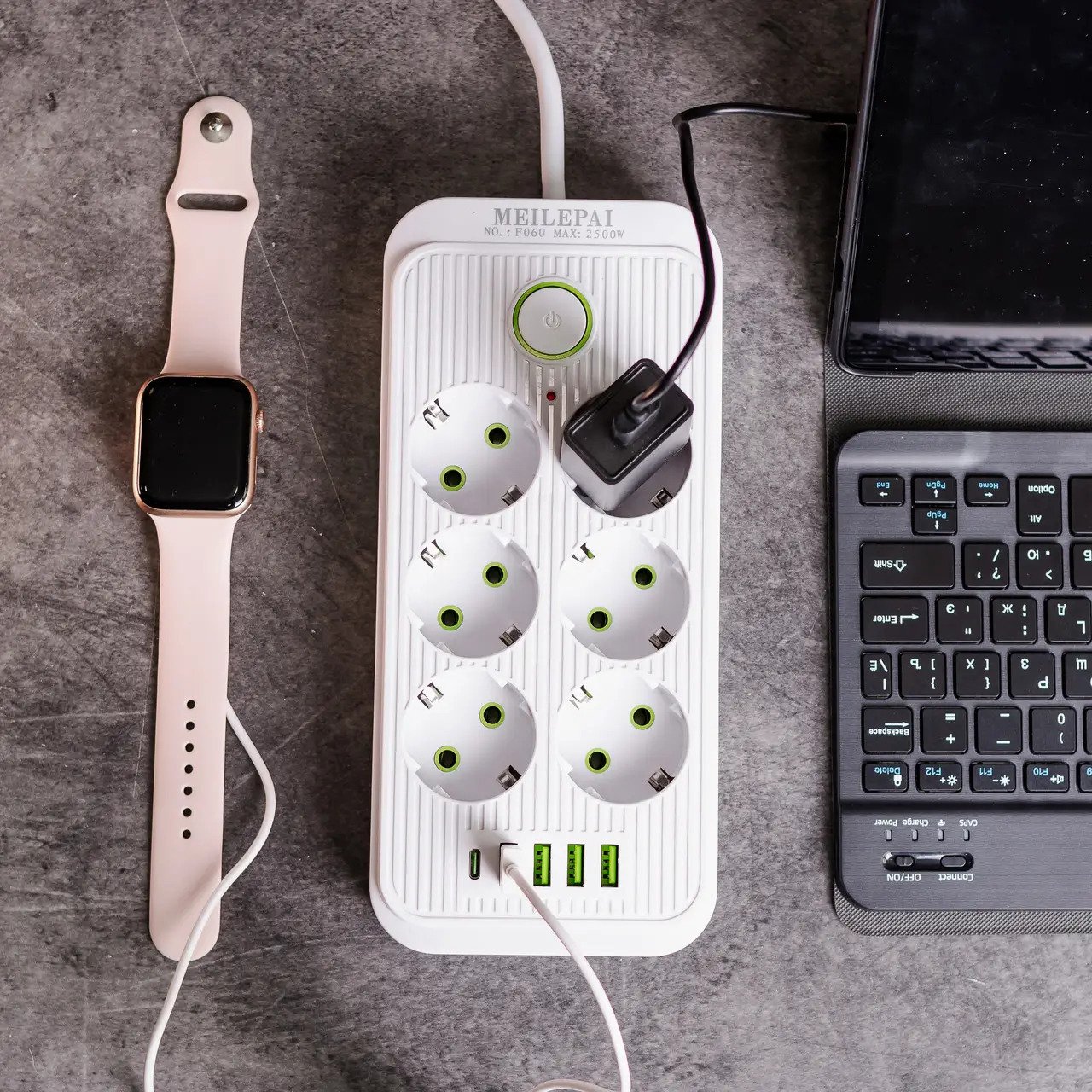 Подовжувач SMART із заземленням і USB 5 м (87c675da) - фото 2 Подовжувач SMART із заземленням і USB 5 м (87c675da) - фото 2