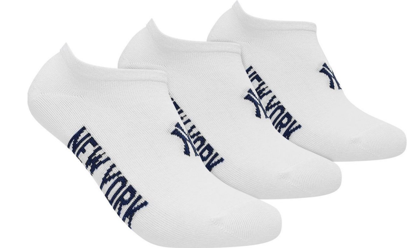 Носки New York Yankees Sneaker 3-pack р. 39-42 White (15100004-1001) Носки New York Yankees Sneaker 3-pack р. 39-42 White (15100004-1001)