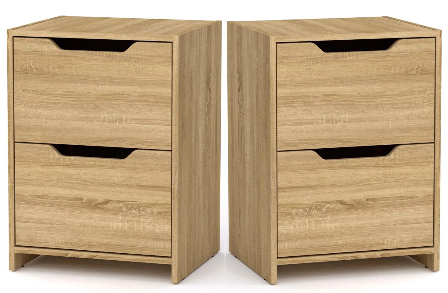 Тумба приліжкова комплект 2 шт. Компаніт ПКТ-9 Дуб сонома (26657639)