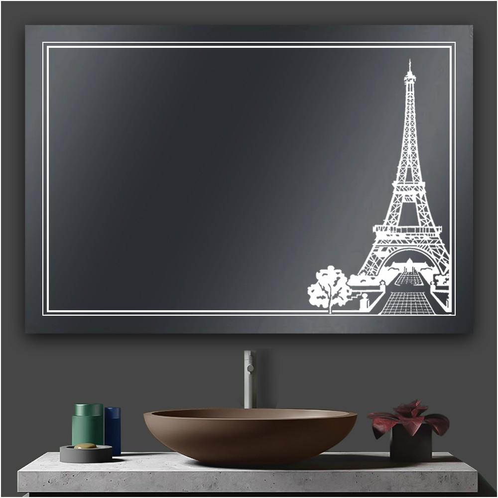 Зеркало Экватор ML-104 с подсветкой LED Эйфелева башня 60x80 см