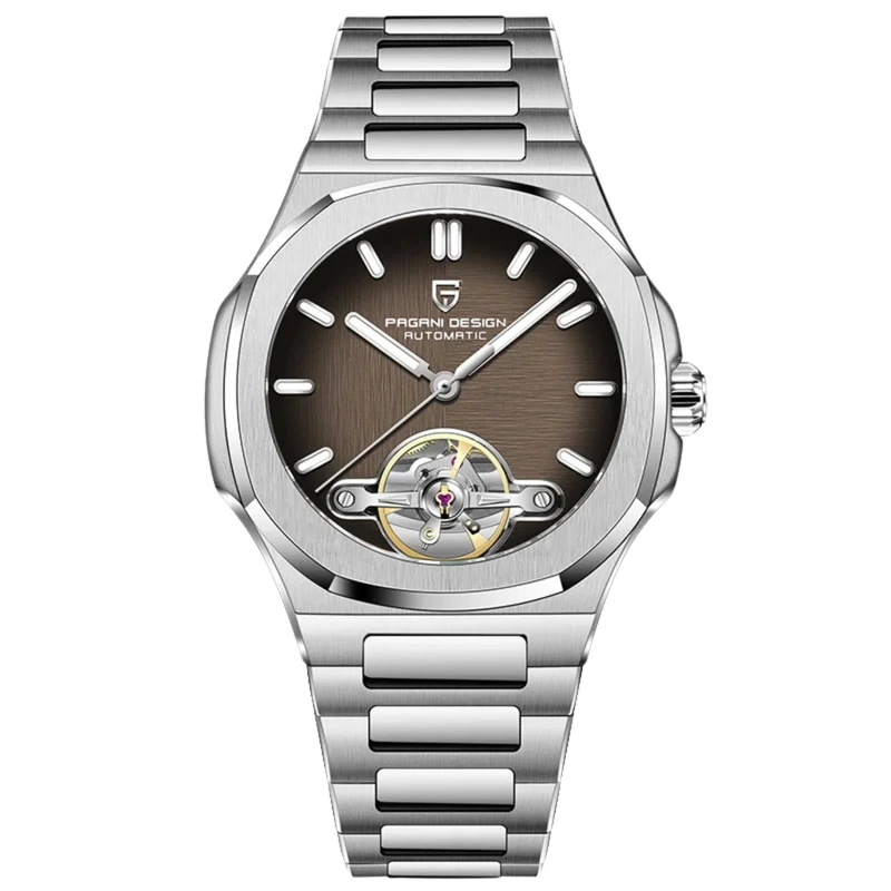 Наручний годинник Pagani Design PD YS025 Silver Brown (56966)