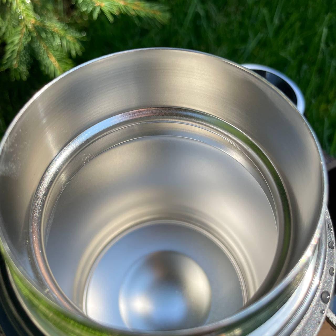 Термос туристический для воды и пищи нержавеющая сталь круглый 800 мл - фото 6