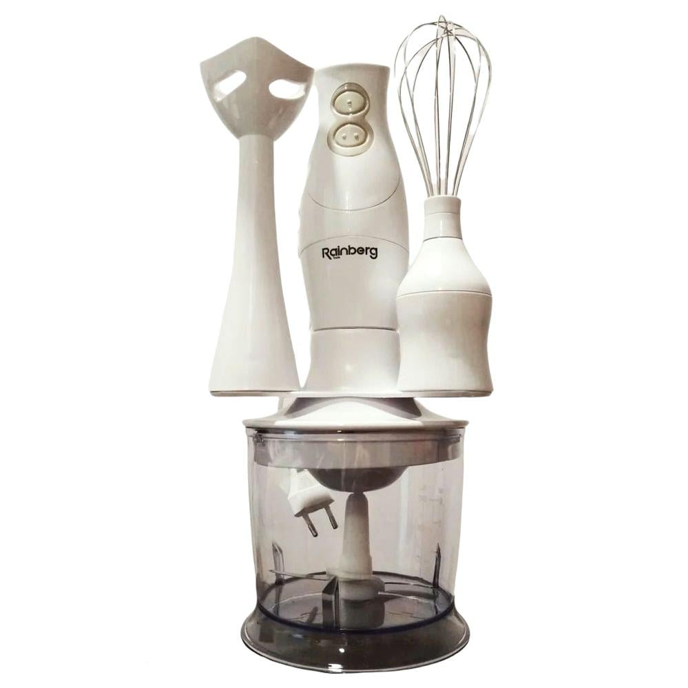 Блендер занурювальний Rainberg RB-6202 3в1 з чашею 600 Вт (120.313) Блендер занурювальний Rainberg RB-6202 3в1 з чашею 600 Вт (120.313)