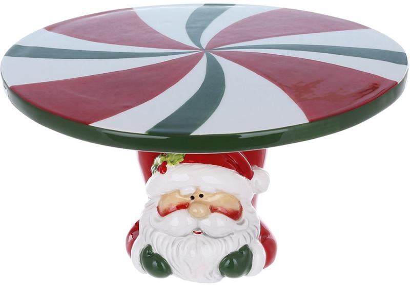 Блюдо кереамическая тортовница Санта 23 см (BD-834-371)