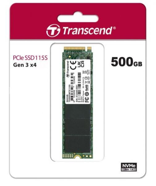 SSD-накопитель Transcend 115S 500Gb M.2 PCI-E 3.0 x4 3D TLC (TS500GMTE115S) - фото 2