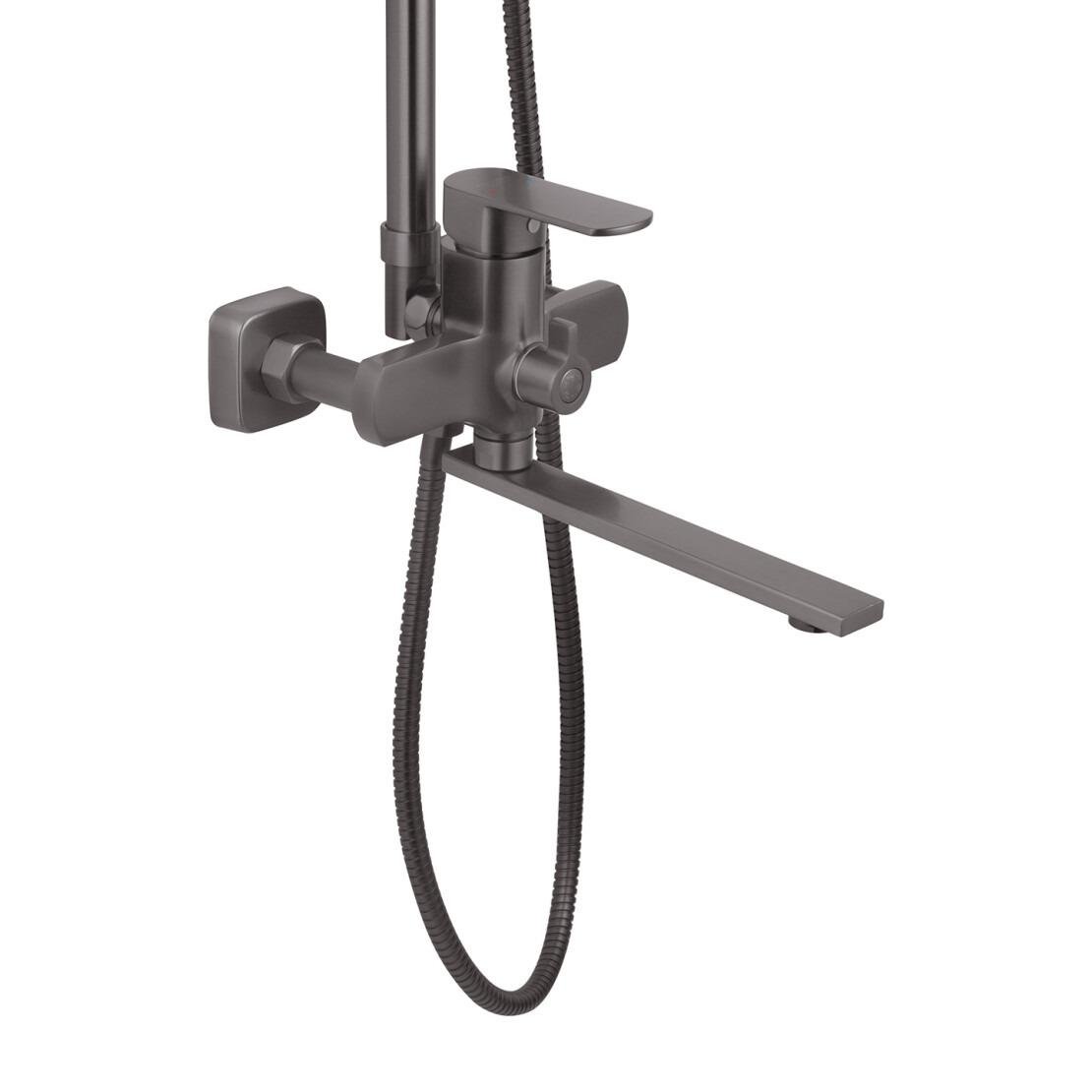 Набір змішувачів для ванни Kroner Armada збройова сталь Графітовий (GRP067/GRP010) - фото 7 Набір змішувачів для ванни Kroner Armada збройова сталь Графітовий (GRP067/GRP010) - фото 7