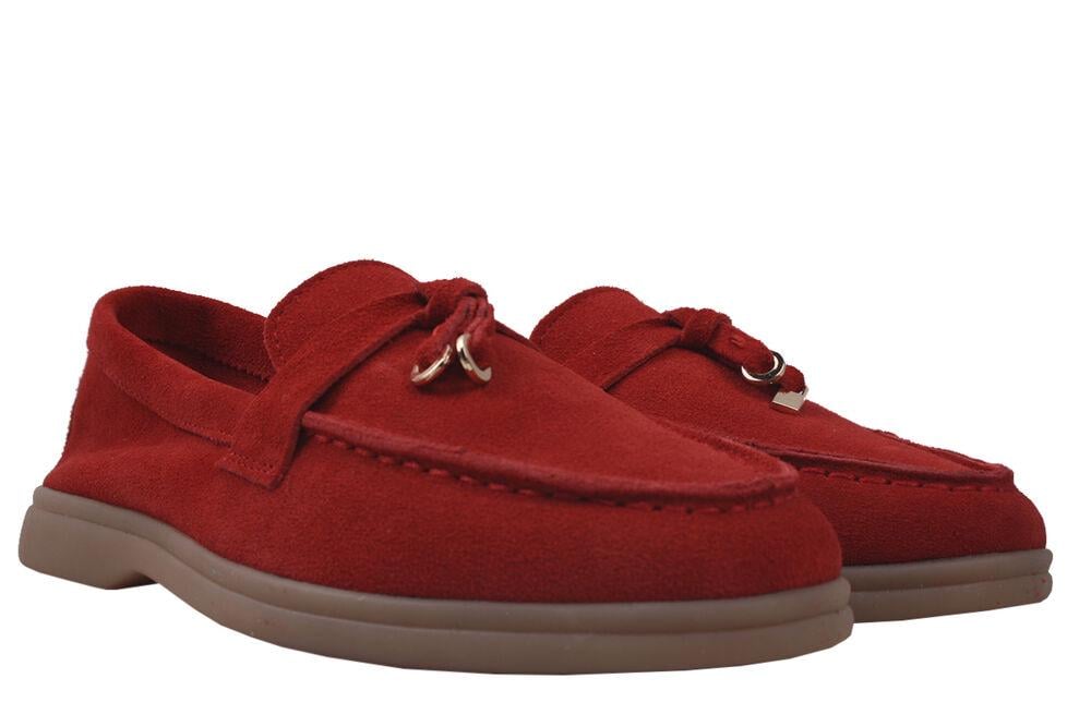 Туфли Sorte Lady на низком ходу женские из замши р. 37 Красный (9-20 DTC)