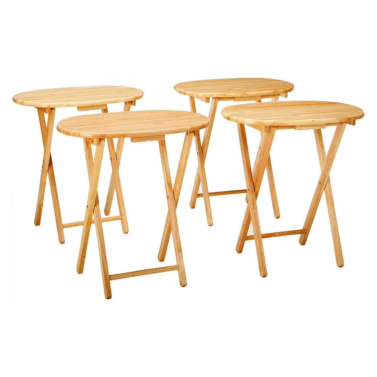 Столик раскладной из дерева Денмарк Ваниль (СУН-001302) - фото 3