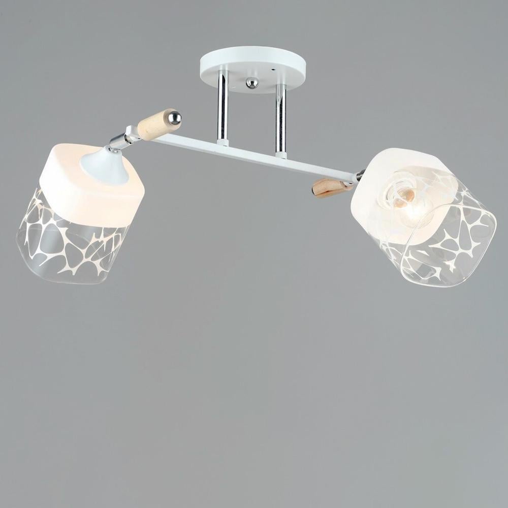 Люстра потолочная Lighthouse SRS-19763/2 WT/CH Белый/Хром