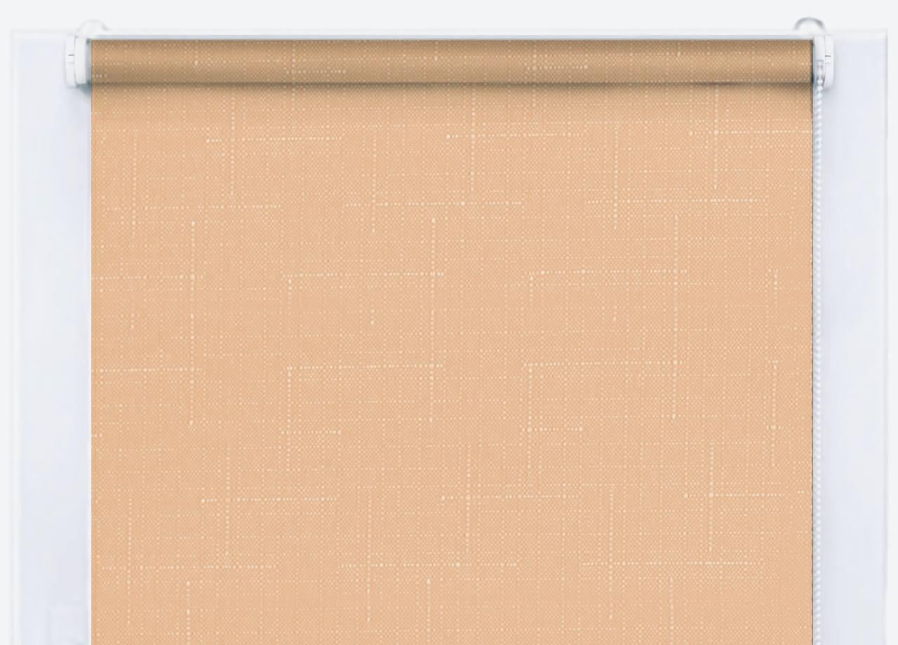 Роллета тканевая Len 814 лен 58x160 см Светло-коричневый (ID 18168353)