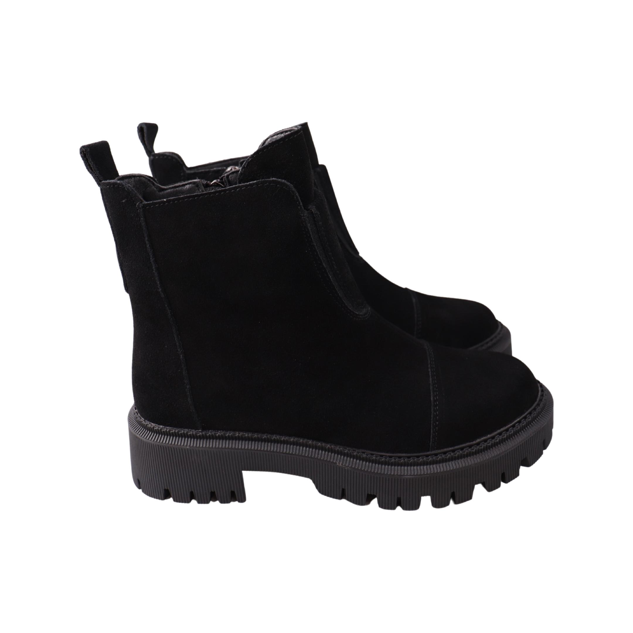 Ботинки женские Li Fexpert 1465-24ZHC натуральная замша р. 38 Черный (29184522)