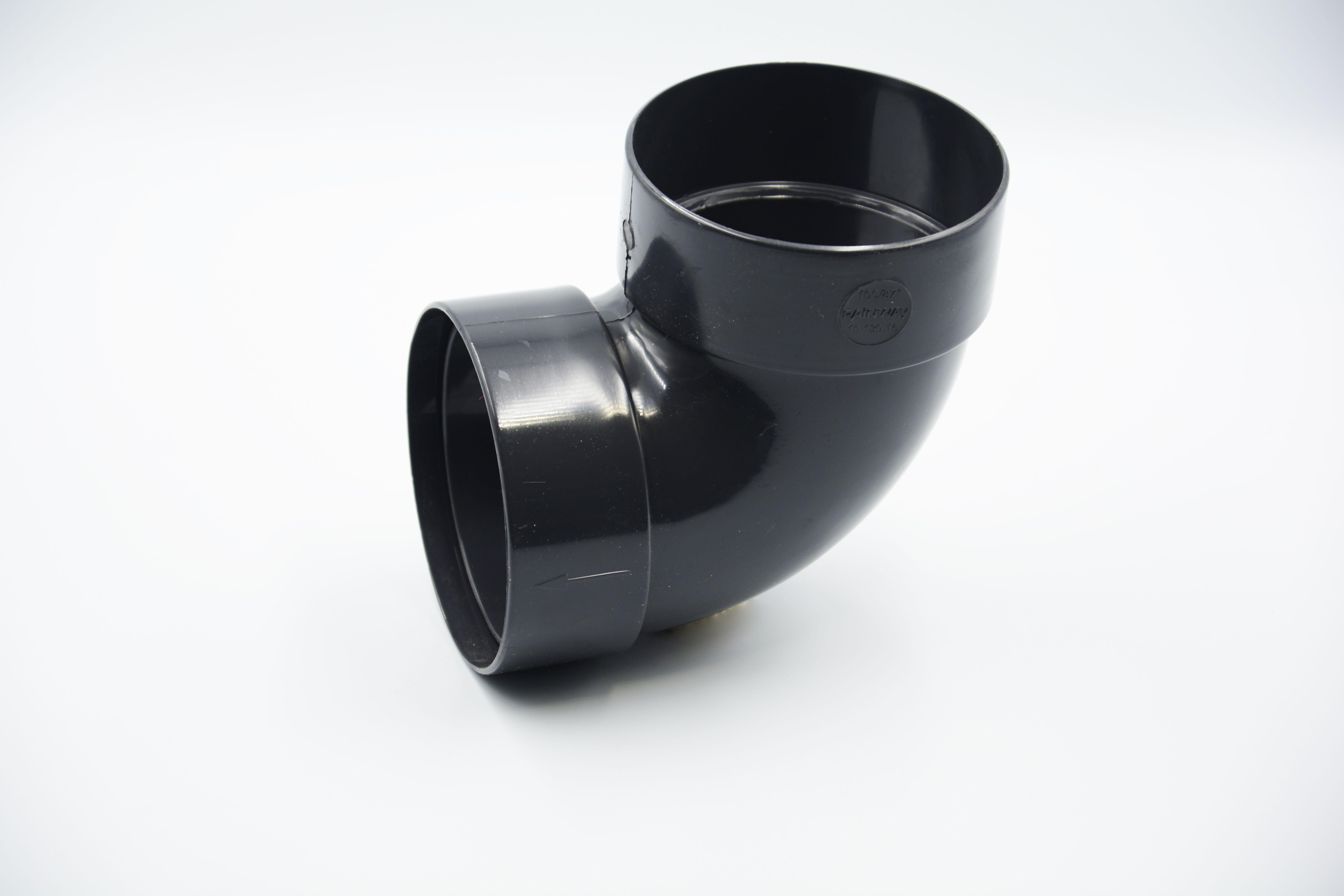 Відвід труби двомуфтове RAINWAY 87° D 75 мм RAL 7024 Графітовий (10.090.16.007.RW)