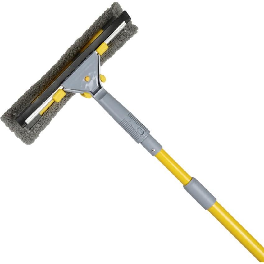 Вікномийка з насадкою Eco Fabric EF-2530 з мікрофібри 25 см і телескопічною металевою ручкою 75-125 см (2389761242) - фото 2 Вікномийка з насадкою Eco Fabric EF-2530 з мікрофібри 25 см і телескопічною металевою ручкою 75-125 см (2389761242) - фото 2