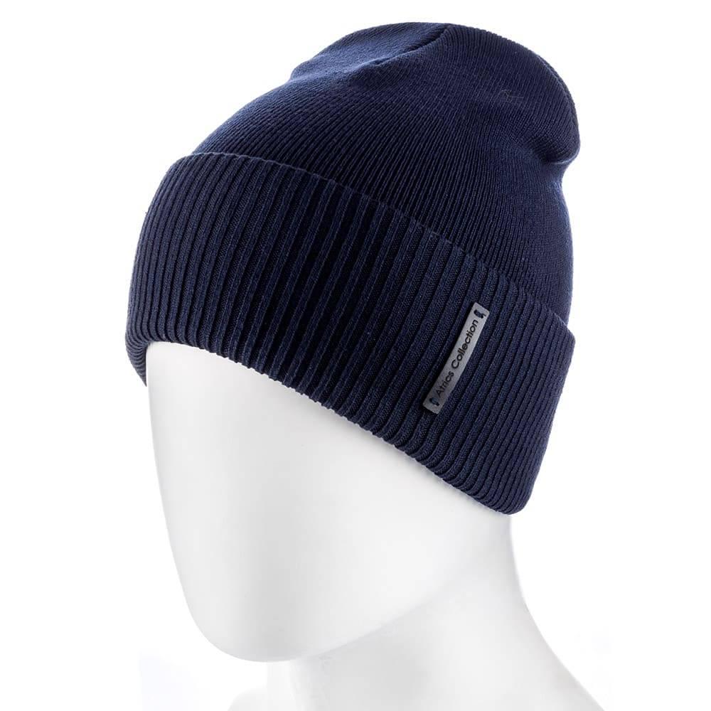Шапка unisex Actrics UH794 из хлопка Темно-синий