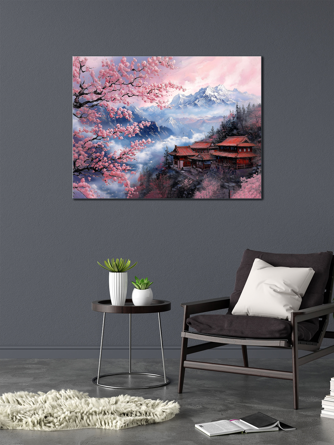 Картина на полотні МАКО дім серед сакур 50x70 см (MK10530_5070) - фото 5 Картина на полотні МАКО дім серед сакур 50x70 см (MK10530_5070) - фото 5