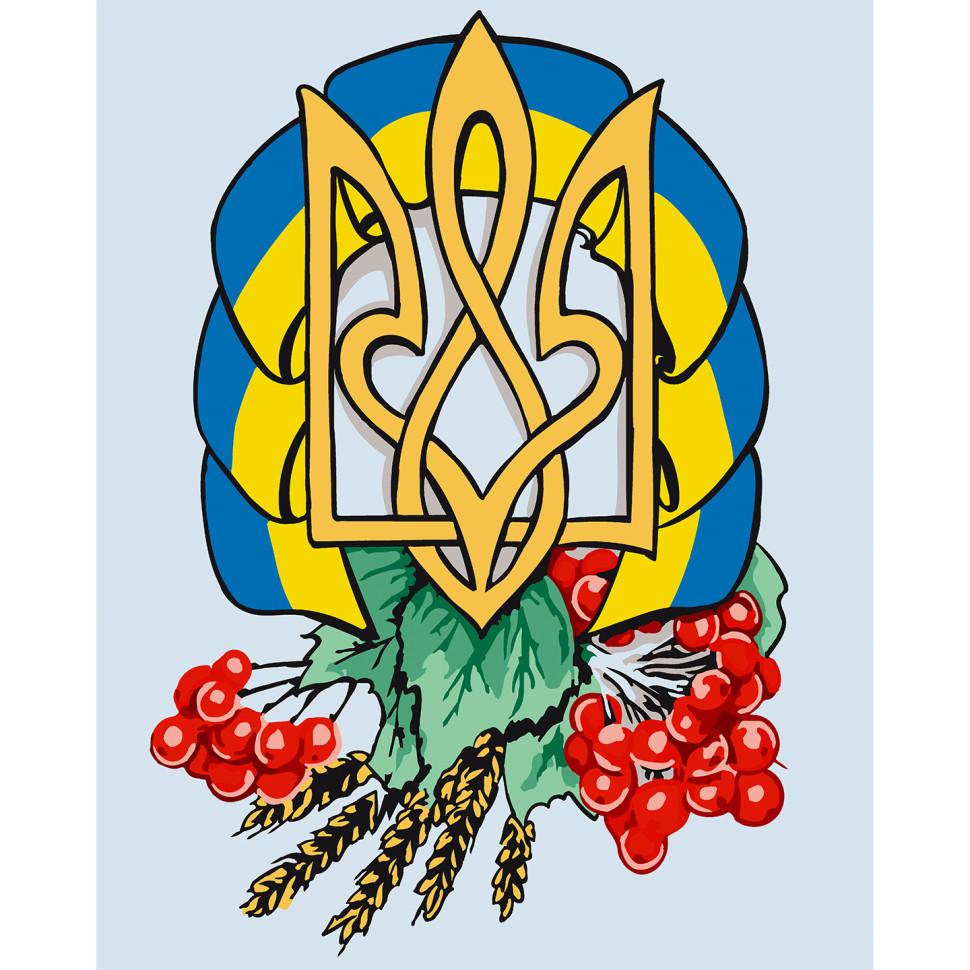 Картина по номерам Rainbow Art Герб Украины 10592 40x50 см (10592)