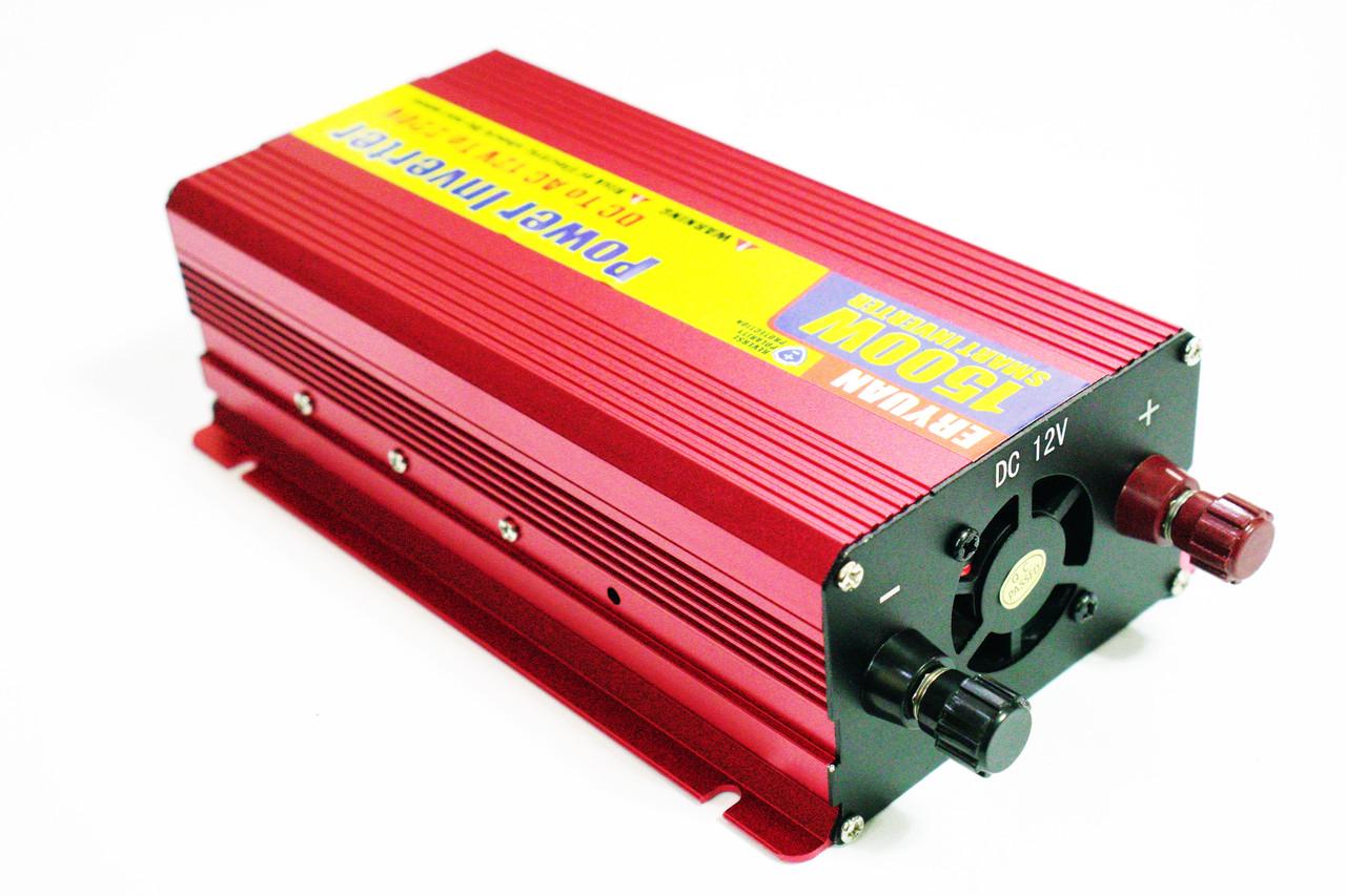 Автомобильный инвертор ERYUAN 1500W DC/AC 12V-220V Red (17895390) - фото 8