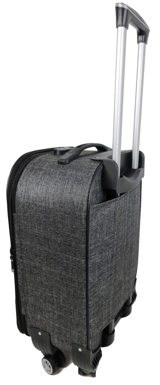 Валіза маленька тканинна Gedox ручна поклажа на колесах S 42 л Сірий - фото 7 Валіза маленька тканинна Gedox ручна поклажа на колесах S 42 л Сірий - фото 7