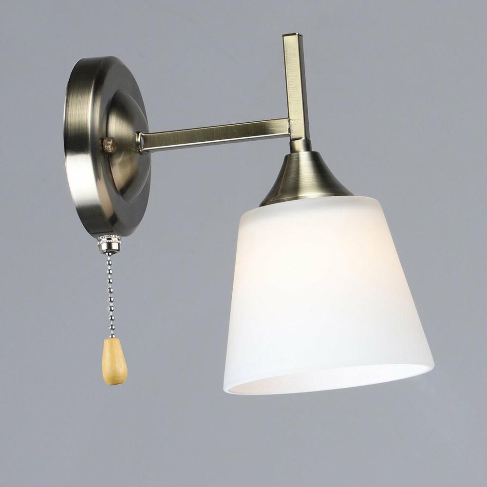 Светильник настенный Бра Lighthouse SRS-20121/1W AB Бронзовый/Белый (113322)