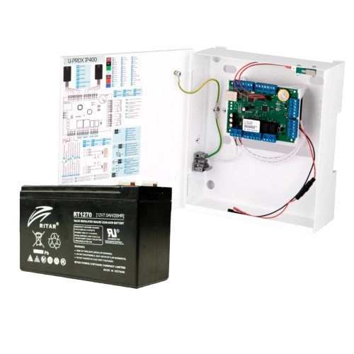 Набір контролера доступу U-Prox IP400 IP та LFP акумулятор Ritar RT1270 NO NC COM Білий (31559828) Набір контролера доступу U-Prox IP400 IP та LFP акумулятор Ritar RT1270 NO NC COM Білий (31559828)