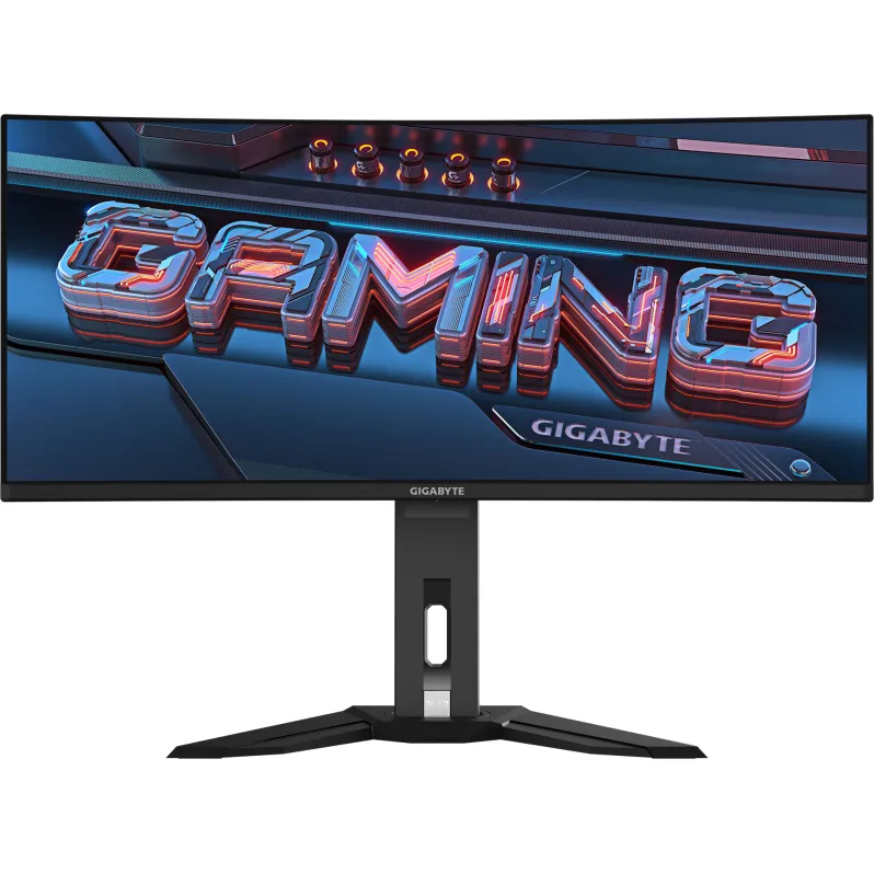 Монитор игровой Gigabyte MO34WQC Gaming Monitor 34"/QD-OLED/KVM 2x3W Черный