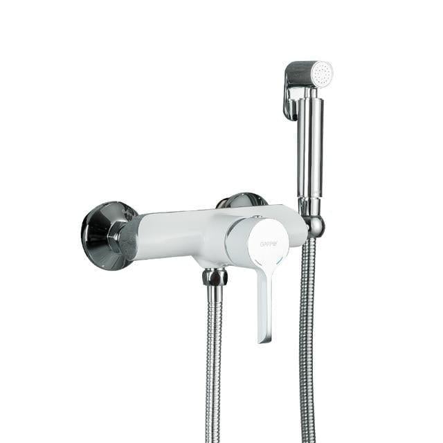 Смеситель с гигиенической лейкой Gappo G2003-8 Белый/Хром (1755622368)