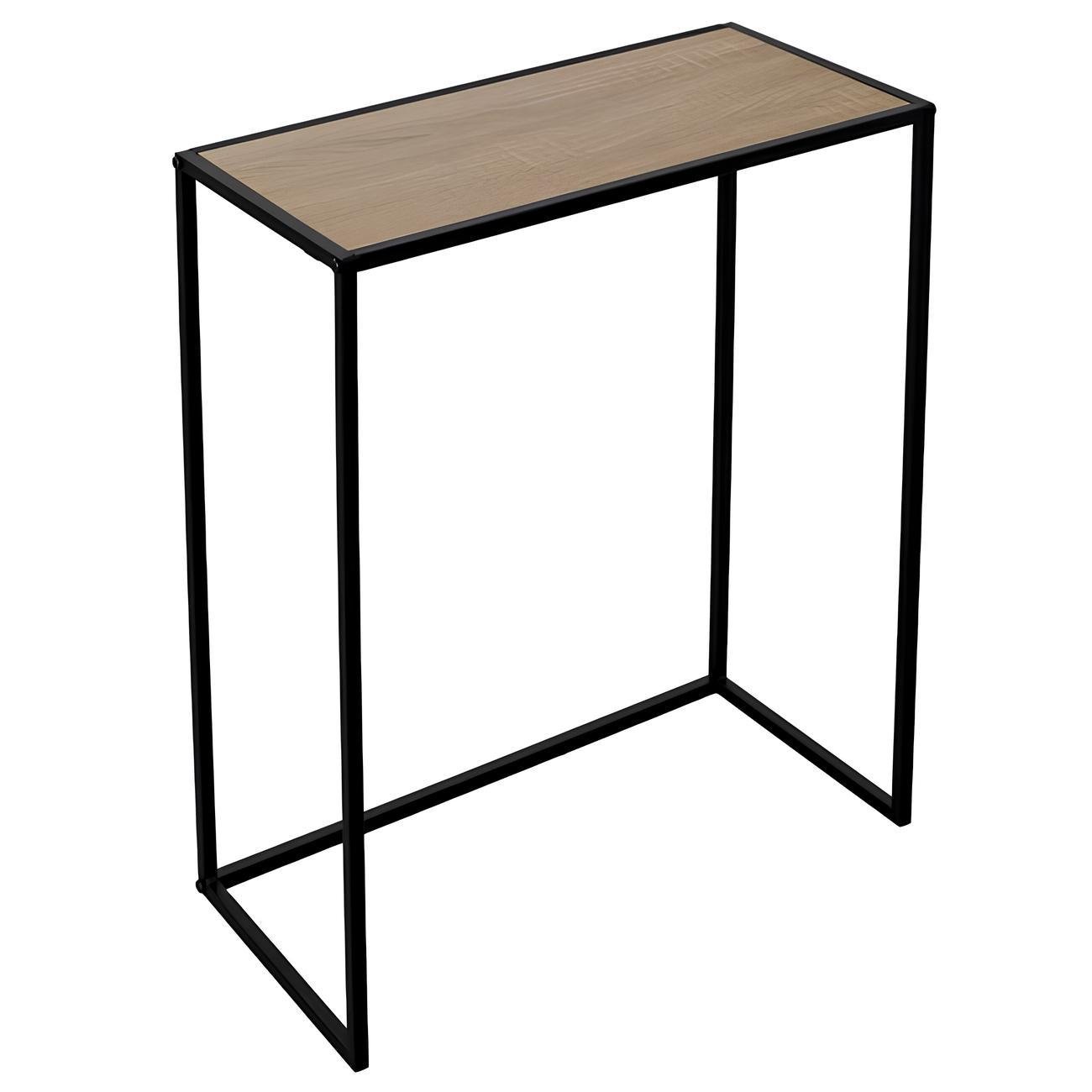 Журнальный столик с металлическим каркасом и столешницей из МДФ 56x26x76 см Натуральный (30297644) Журнальный столик с металлическим каркасом и столешницей из МДФ 56x26x76 см Натуральный (30297644)