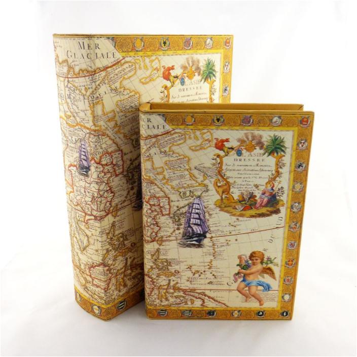 Шкатулка книга Гранд Презент Карта-2 2 шт. (22-F0241)