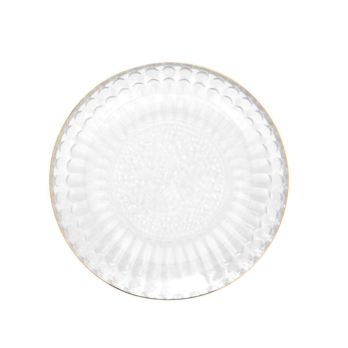 Тарелка десертная Homla BARREL 15 см Прозрачный (214165)