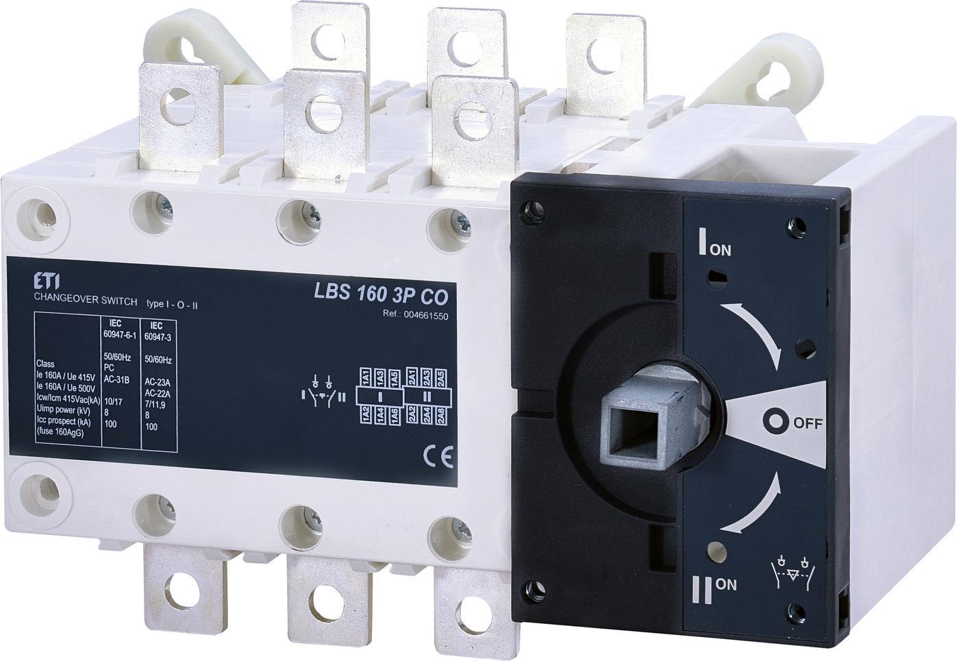 Перемикач навантаження ETI LBS CO 3P 160 "1-0-2" 160А (4661550)