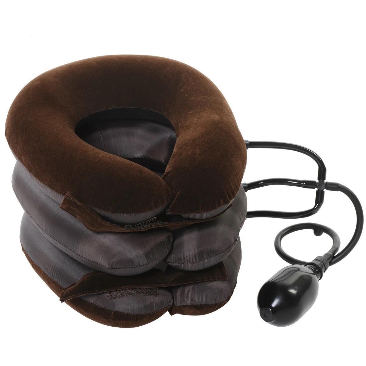 Надувная подушка для шеи Tractors For Cervical Spine Brown (kz049)
