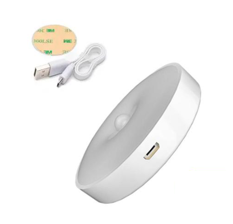 Нічник бездротовий із датчиком руху 3000K акумуляторний White (537181)