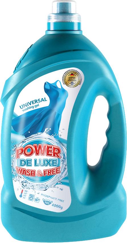 Рідкий пральний засіб Power De Luxe Universal 4 л