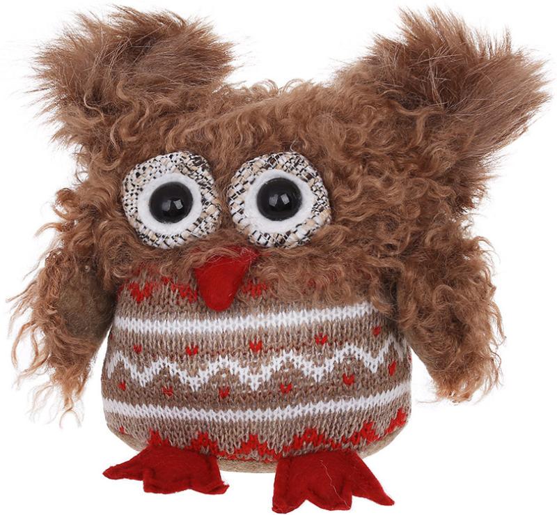 Іграшка м'яка Плюшева Совушка 17 см Світло-коричневий
