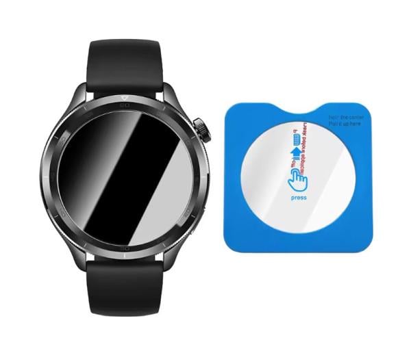 Стекло защитное HD Clear для смарт-часов Xiaomi Watch S4 с рамкой для поклейки 41 мм