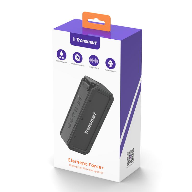 Портативна колонка Tronsmart Force+ IPX7 AUX 40 Вт 15h Max Black (588023) - фото 3