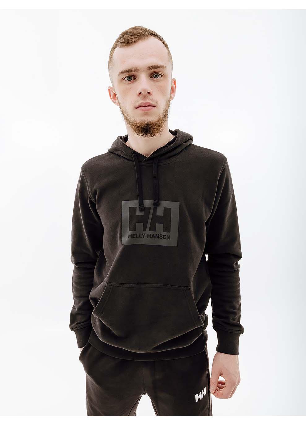 Худі чоловіче Helly Hansen HH BOX HOODIE XL Чорний (7d53289-990 XL) - фото 1