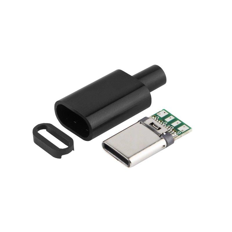 Штекер USB Type-C 4pin Черный (A448015) Штекер USB Type-C 4pin Черный (A448015)
