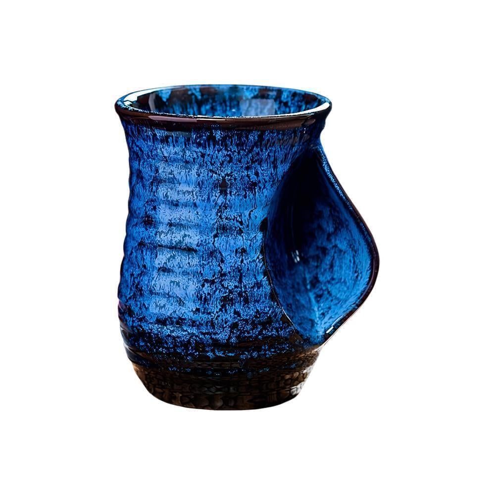 Кружка керамическая Согревающая для горячего шоколада 560 мл Синий