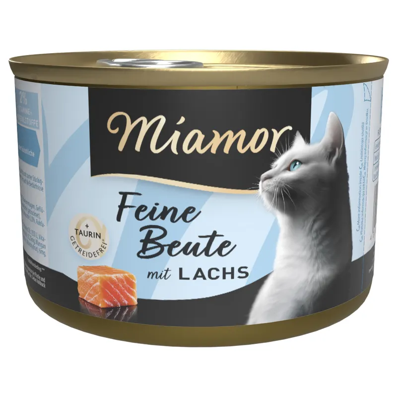 Корм влажный для кошек Miamor Feine Beute Lachs с лососем 185 г (30329232)