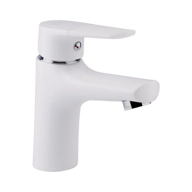 Смеситель для умывальника Q-tap Polaris WHI 001 латунь Белый (QTPOLWHI001)