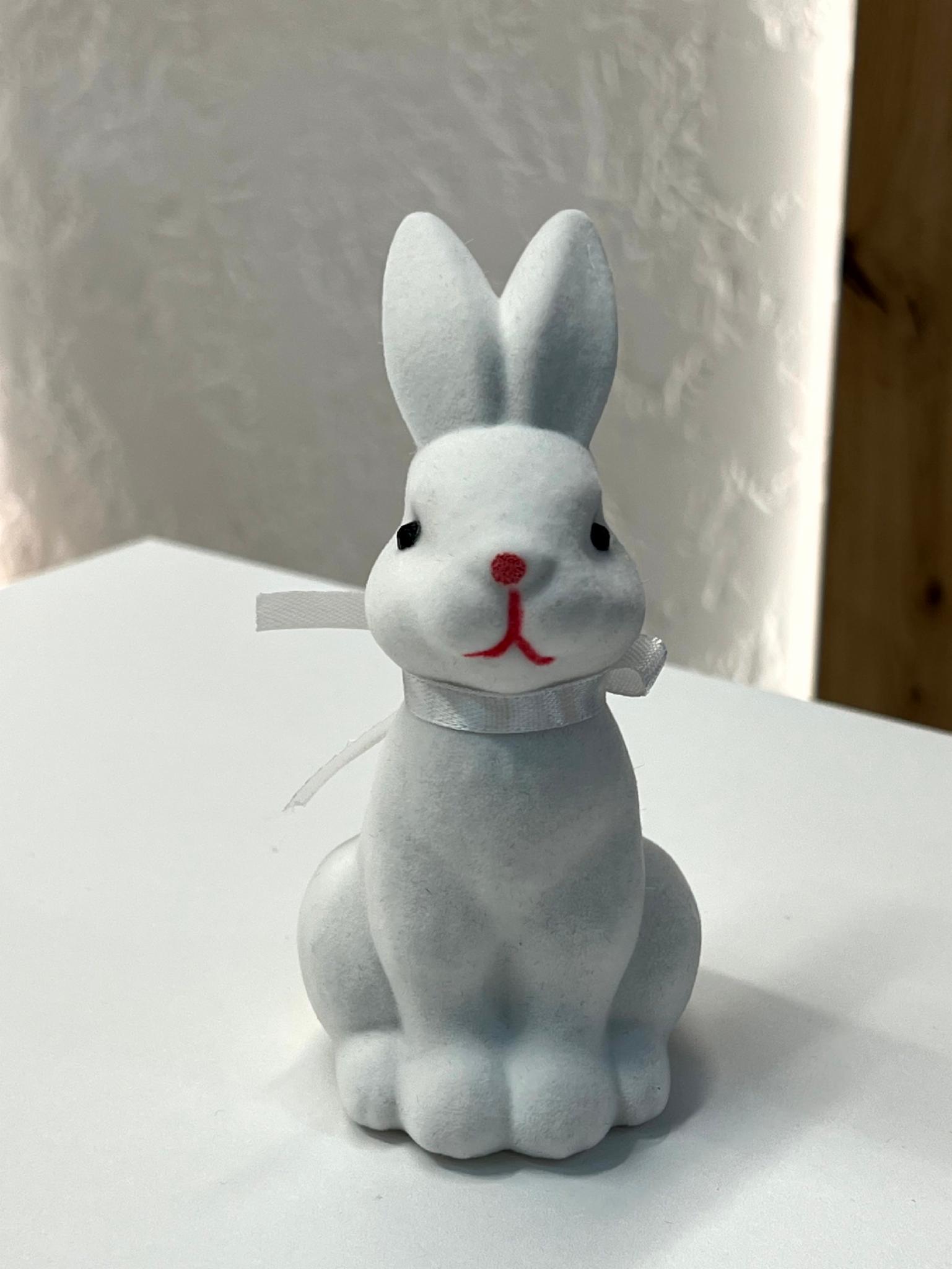 Фігурка декоративна Кролик 7,5х14 см Білий (102681843)