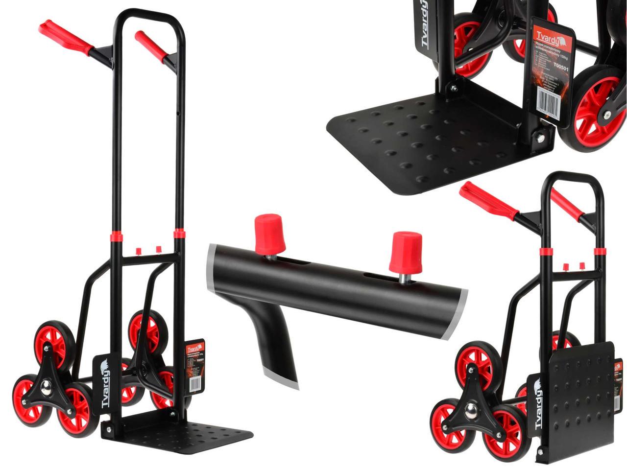 Візок вантажний Tvardy сходовий складаний навантаження до 150 кг платформа 31х29 см (T00501) - фото 2